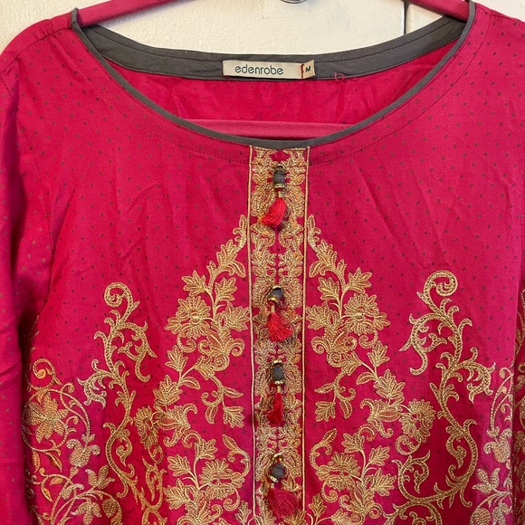 Edenrobe Kurta with J. matching pants - Picture 3 of 4